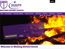 Tablet Screenshot of mallingscouts.org.uk